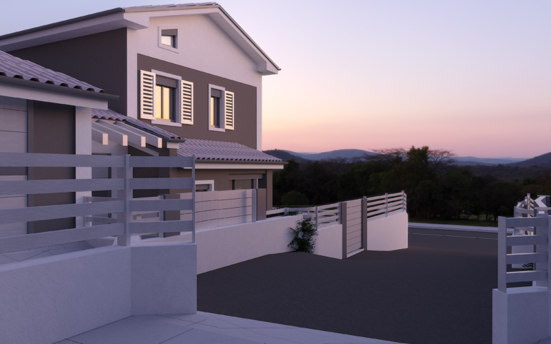 Villette in complesso residenziale